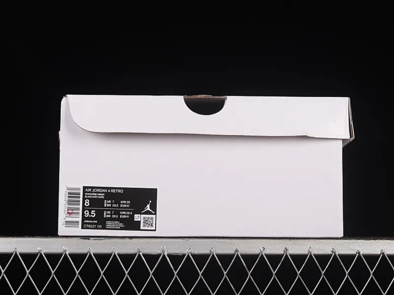 All Categories Air Jordan Jordan Series Basketball Shoes Air Jordan 4 Air Jordan 4 "Pine Green" AJ4 Joe 4 White Green First Layer Authentic Standard CT8527-113